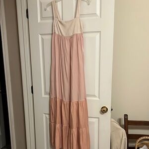 Elegant Pink Maxi Dress